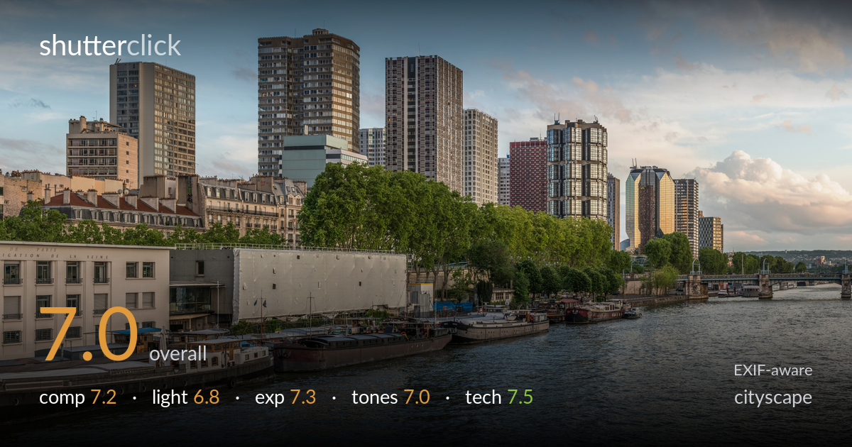 cityscape photo critique card
