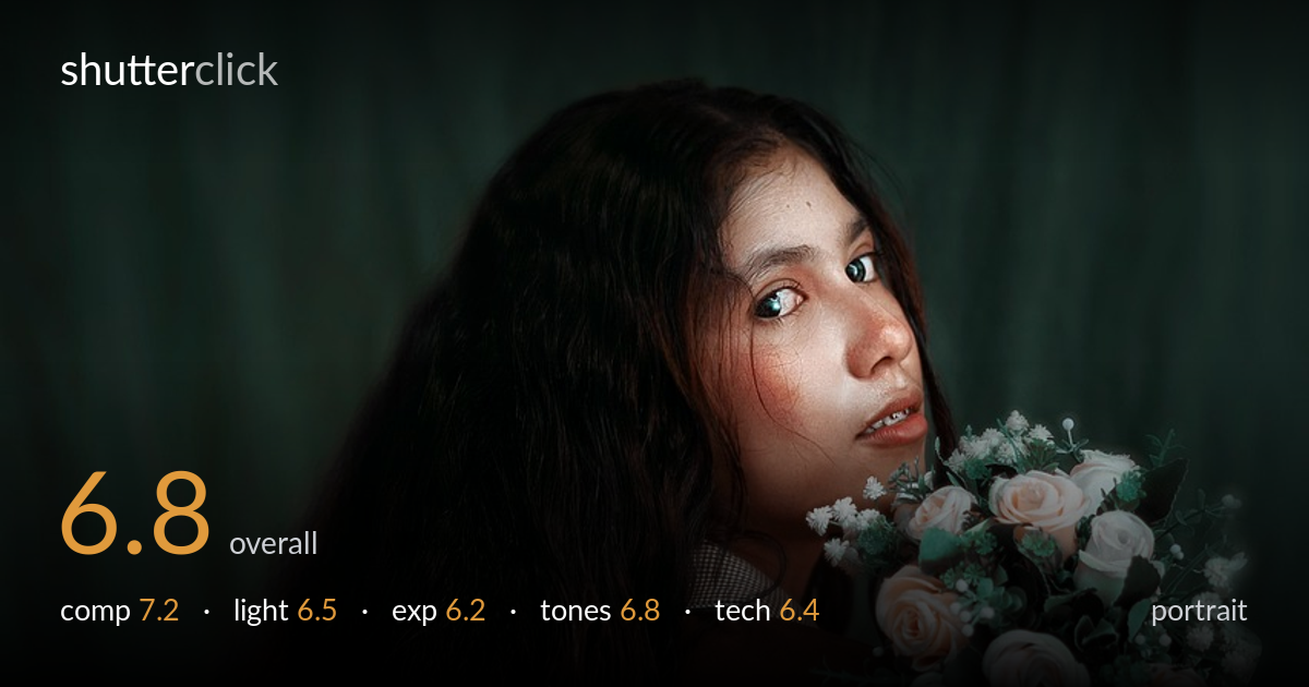 portrait photo critique card