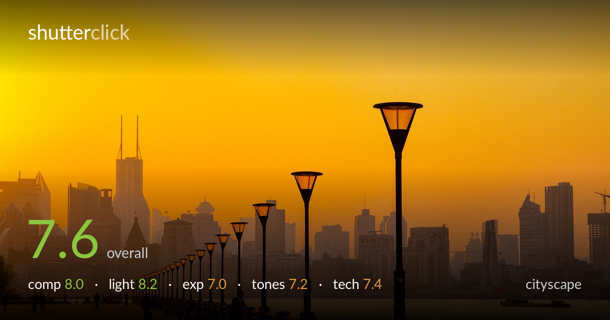 cityscape photo critique card