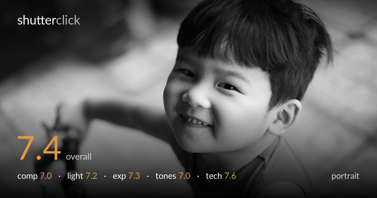 portrait photo critique card
