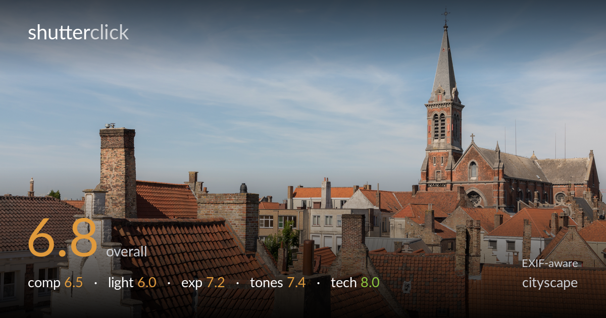 cityscape photo critique card