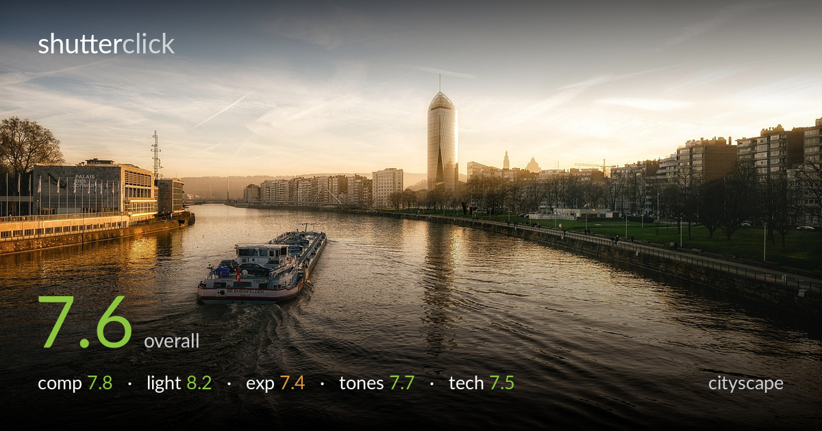 cityscape photo critique card