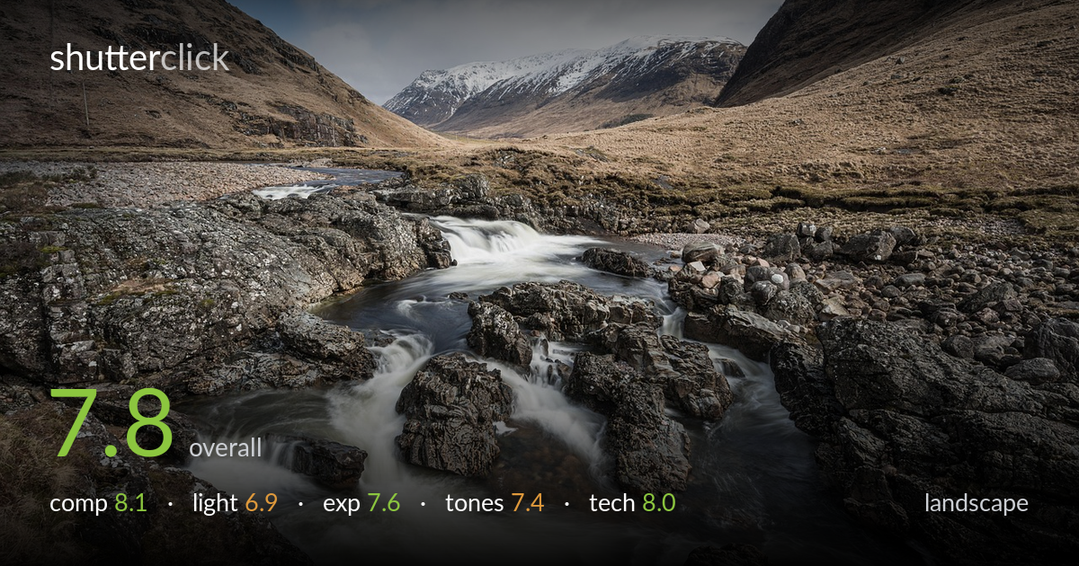 landscape photo critique card
