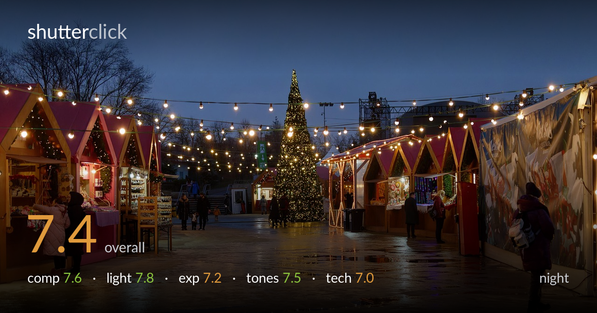 night photo critique card