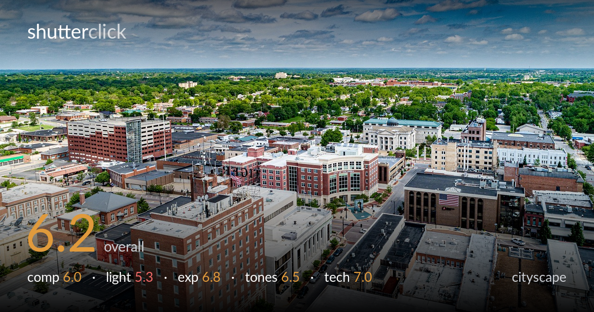 cityscape photo critique card