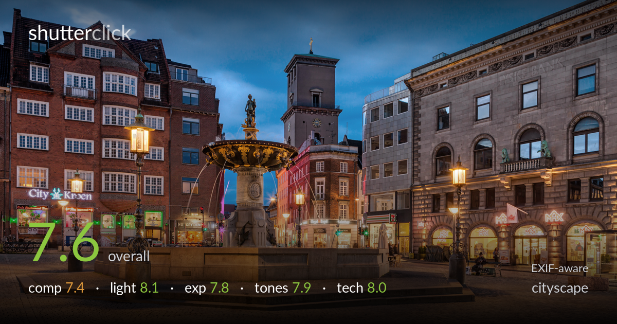cityscape photo critique card