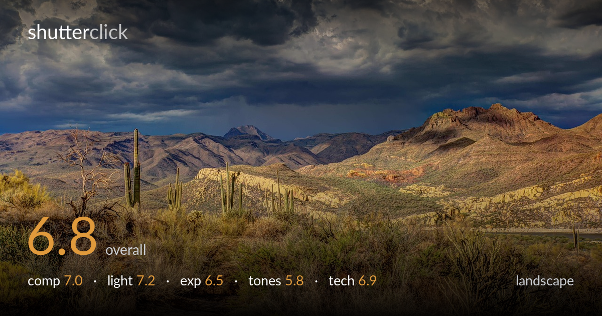 landscape photo critique card