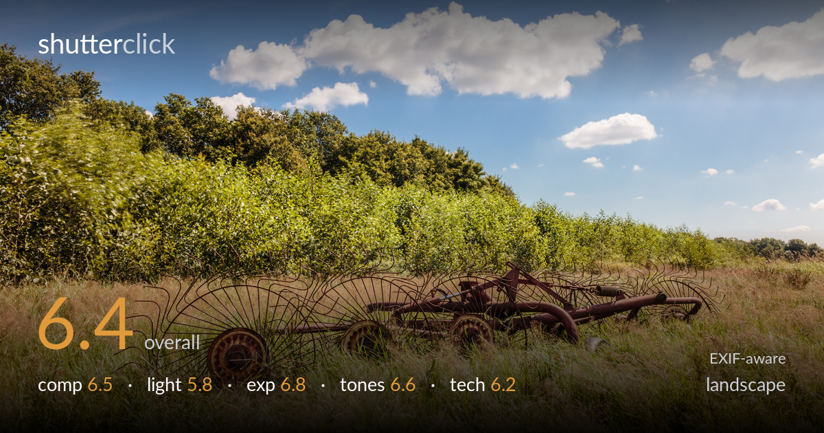 landscape photo critique card