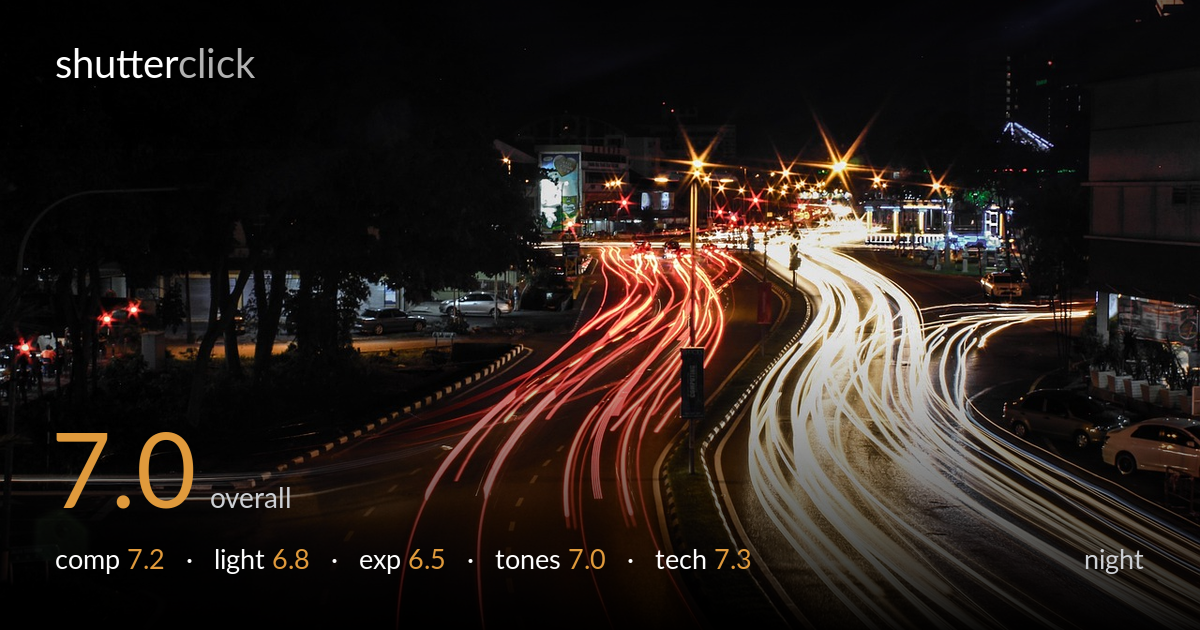 night photo critique card