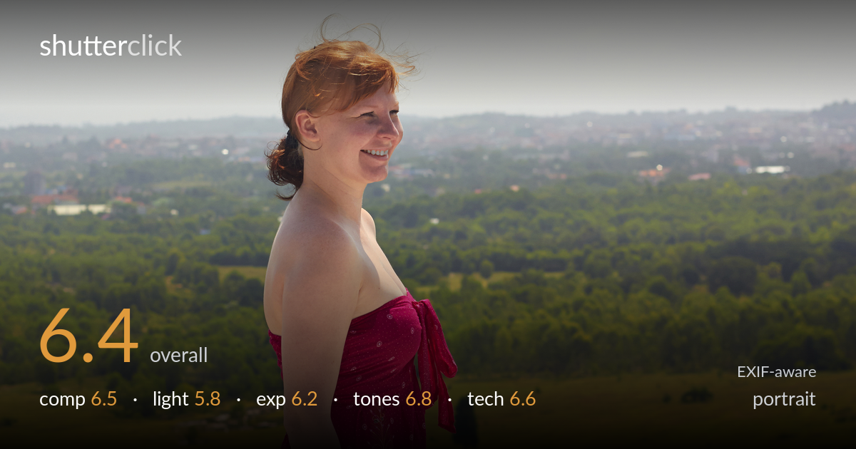 portrait photo critique card