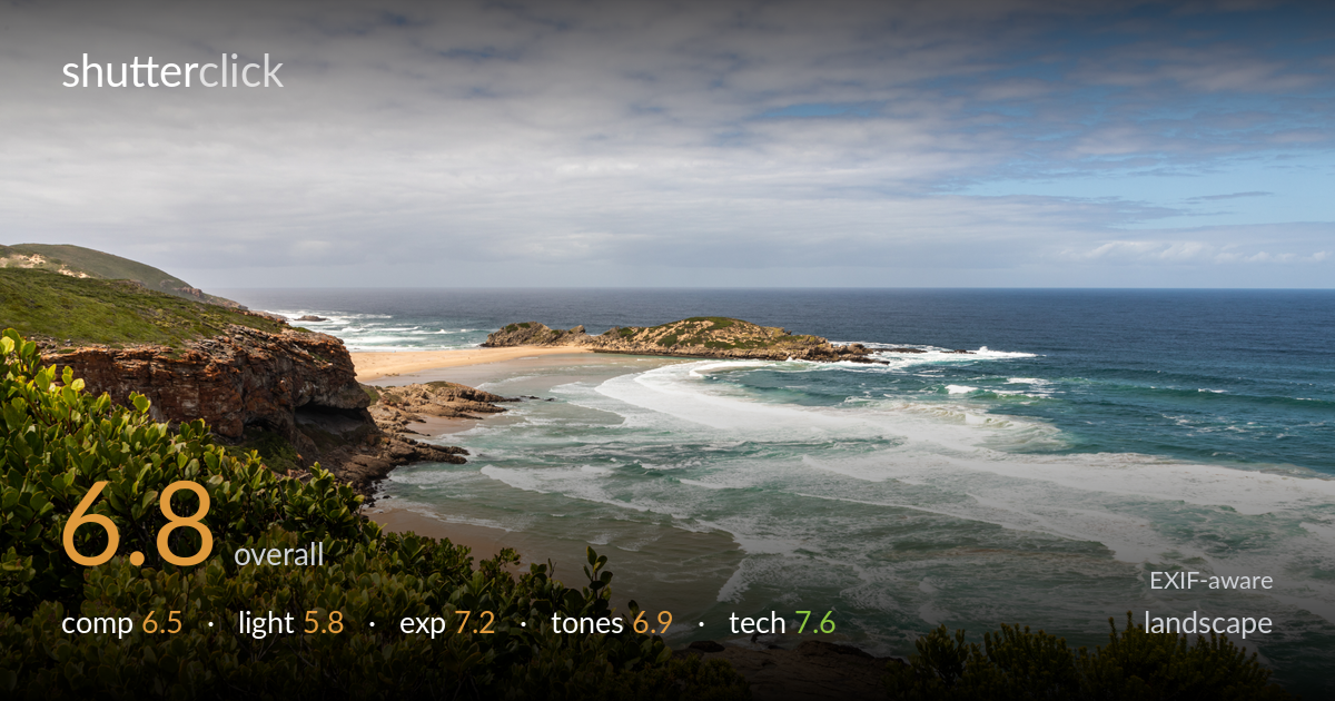 landscape photo critique card