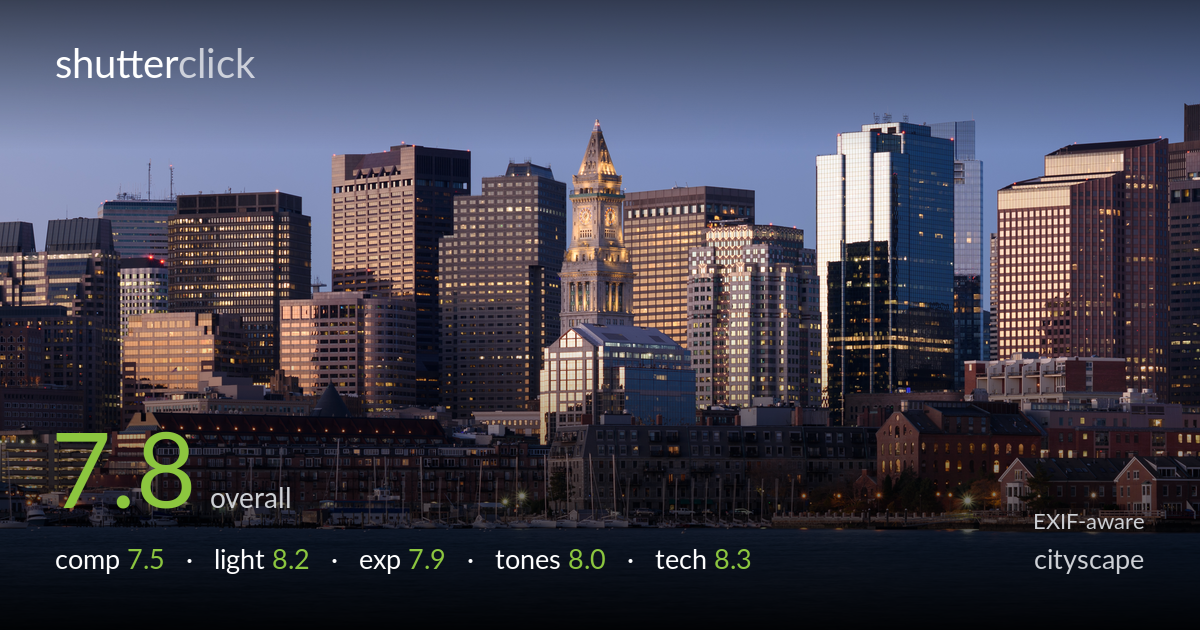 cityscape photo critique card