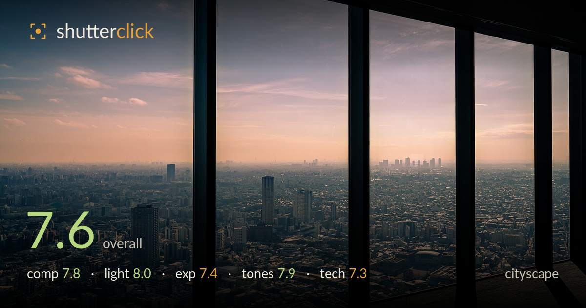 cityscape photo critique card