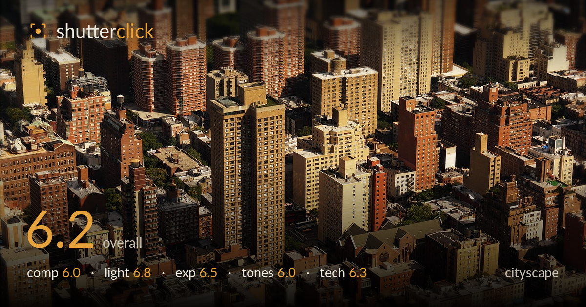 cityscape photo critique card