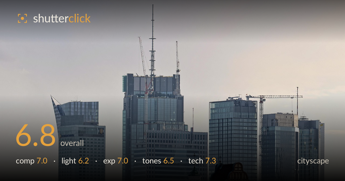 cityscape photo critique card