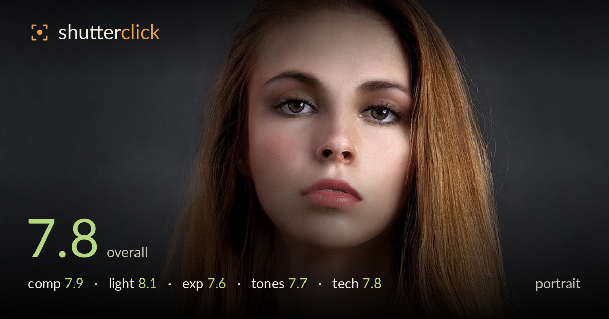 portrait photo critique card