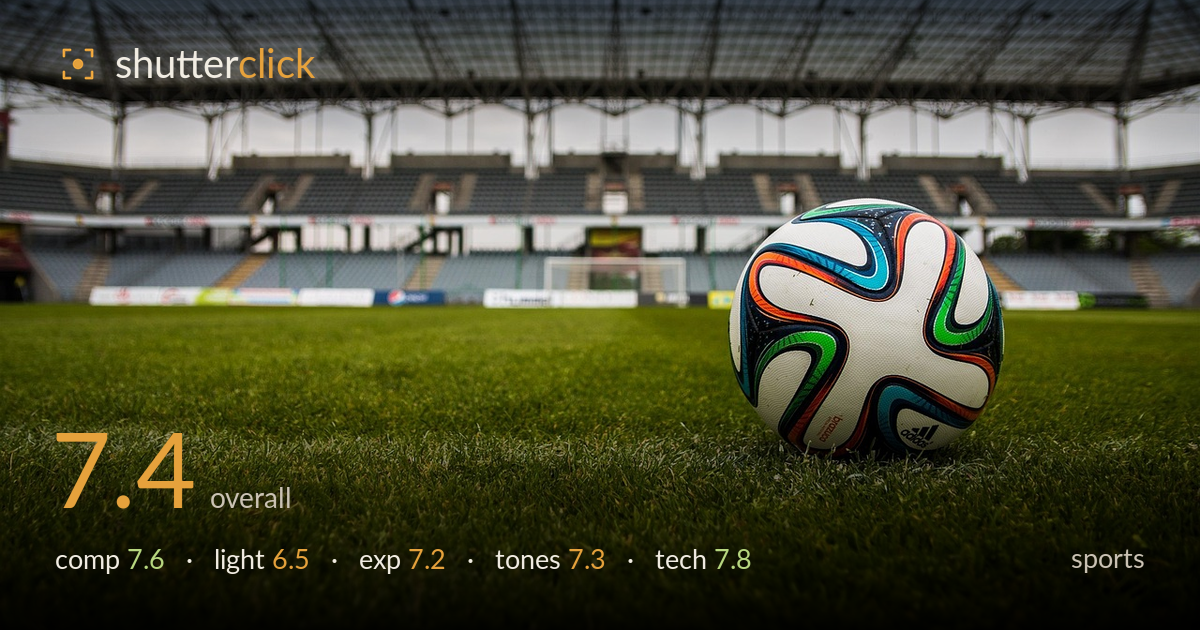 sports photo critique card