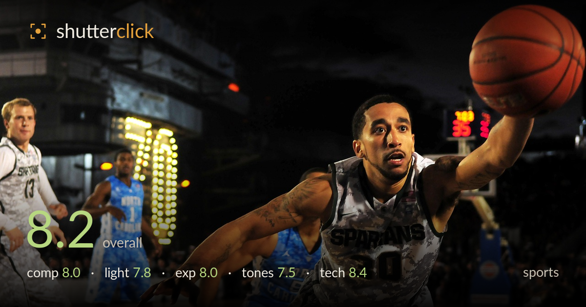 sports photo critique card