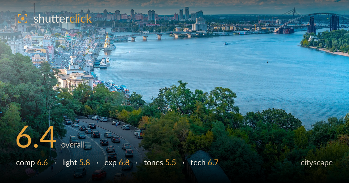 cityscape photo critique card