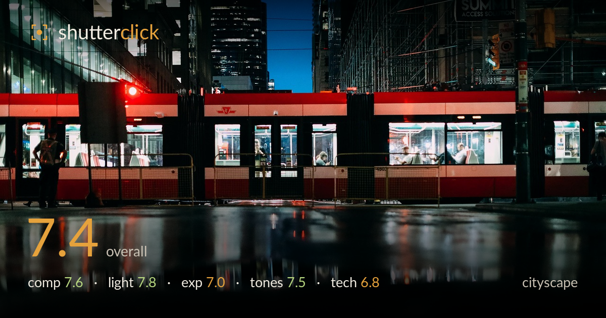 cityscape photo critique card