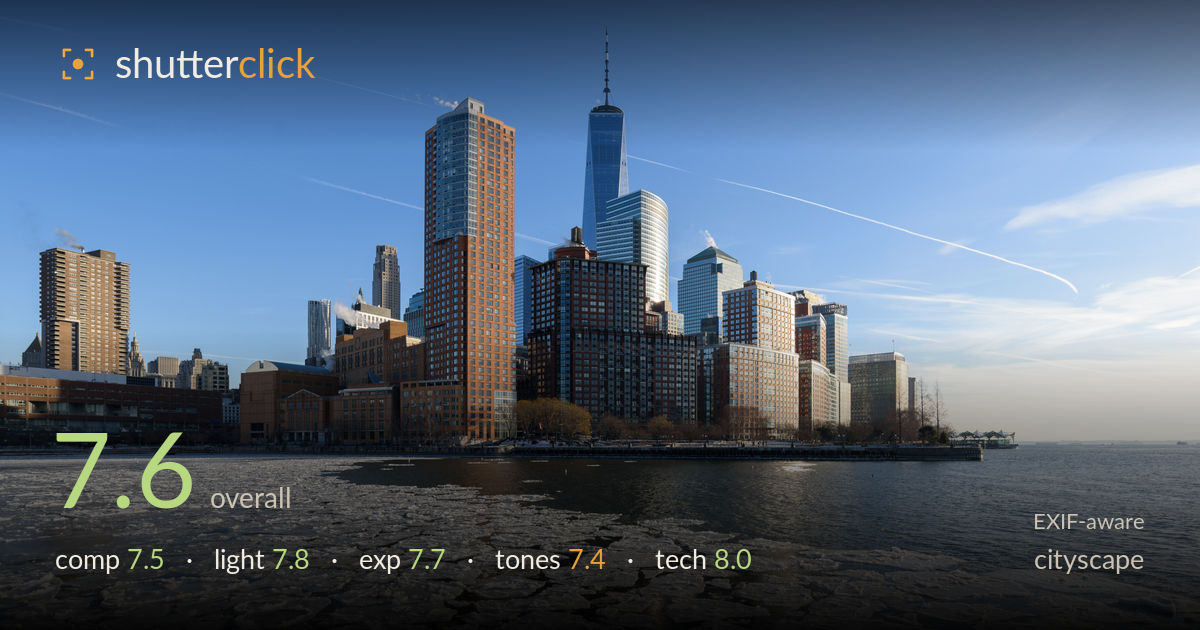 cityscape photo critique card