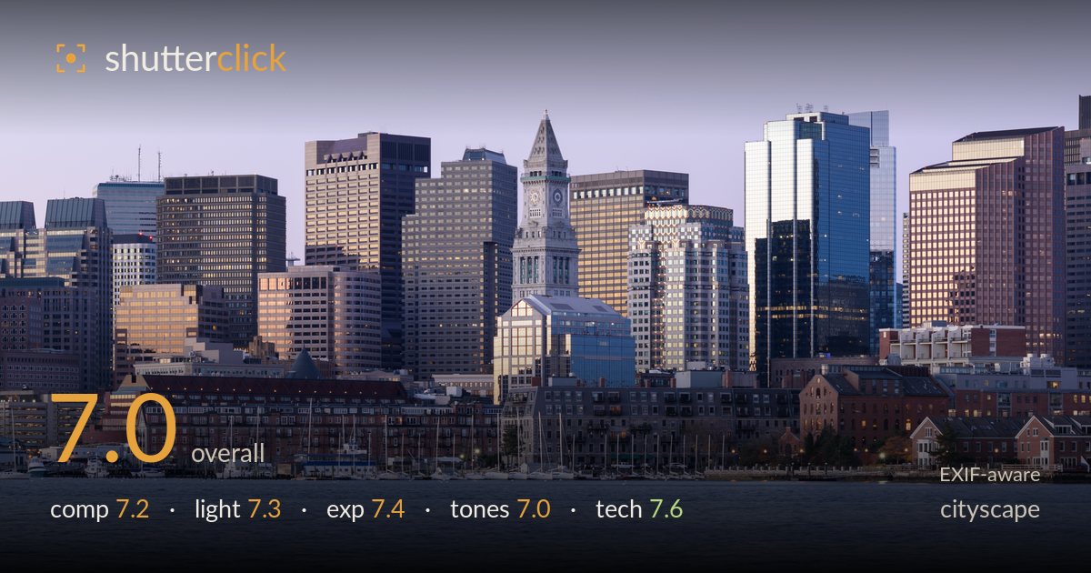 cityscape photo critique card