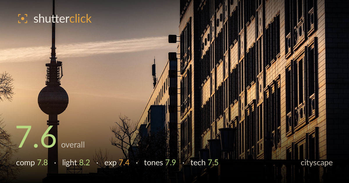 cityscape photo critique card