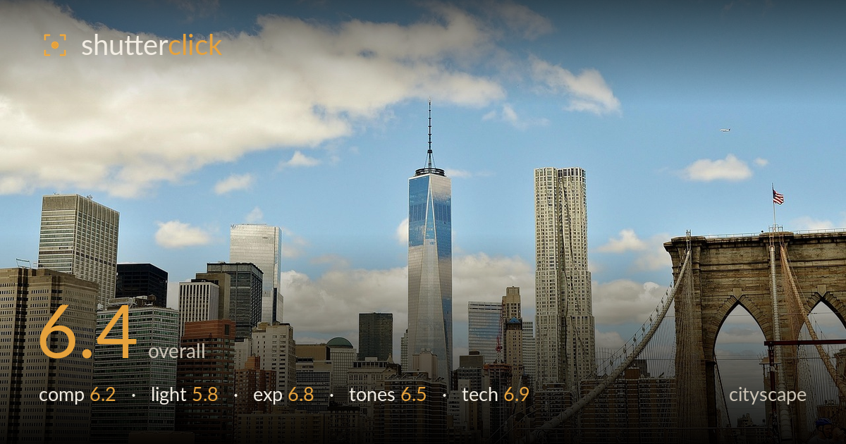 cityscape photo critique card