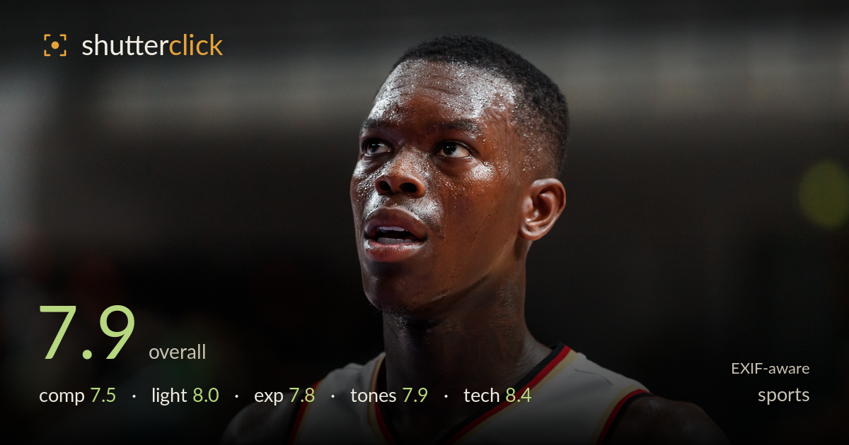 sports photo critique card