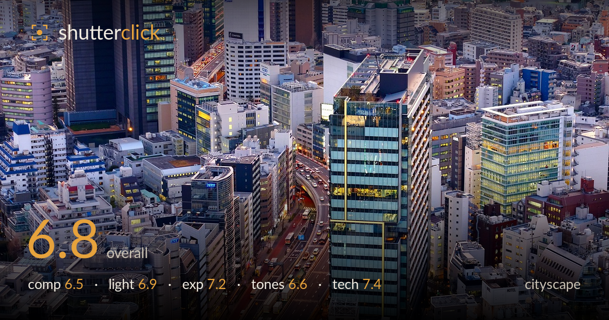 cityscape photo critique card