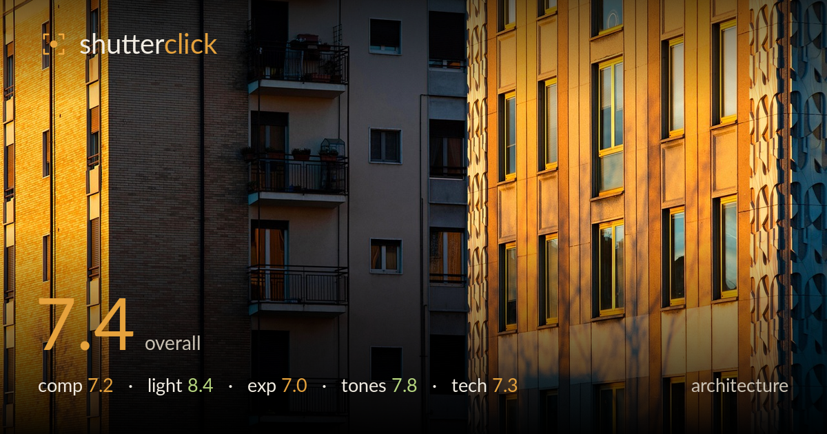architecture photo critique card
