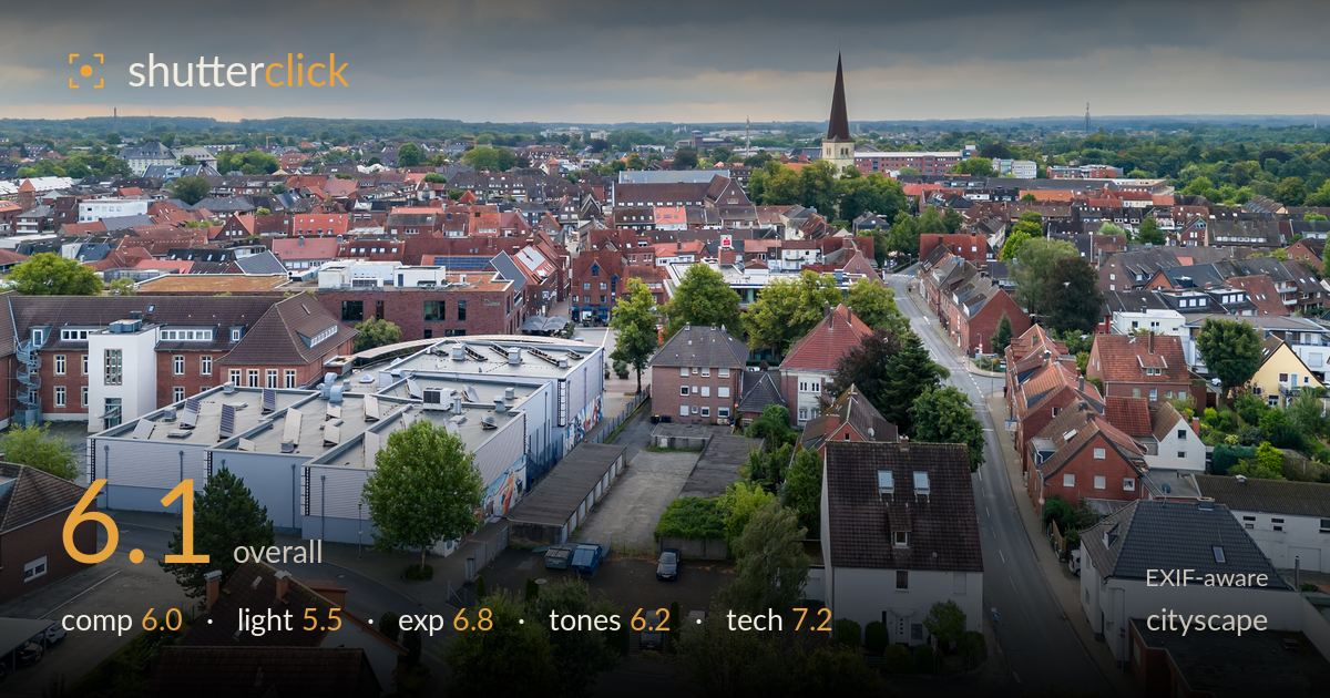 cityscape photo critique card