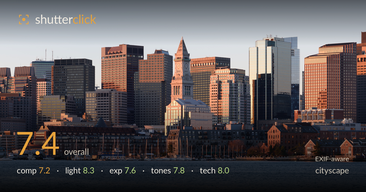 cityscape photo critique card