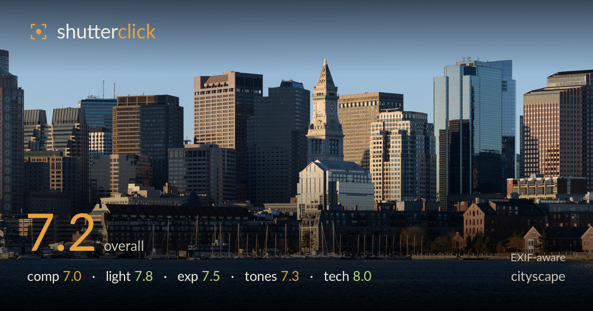 cityscape photo critique card