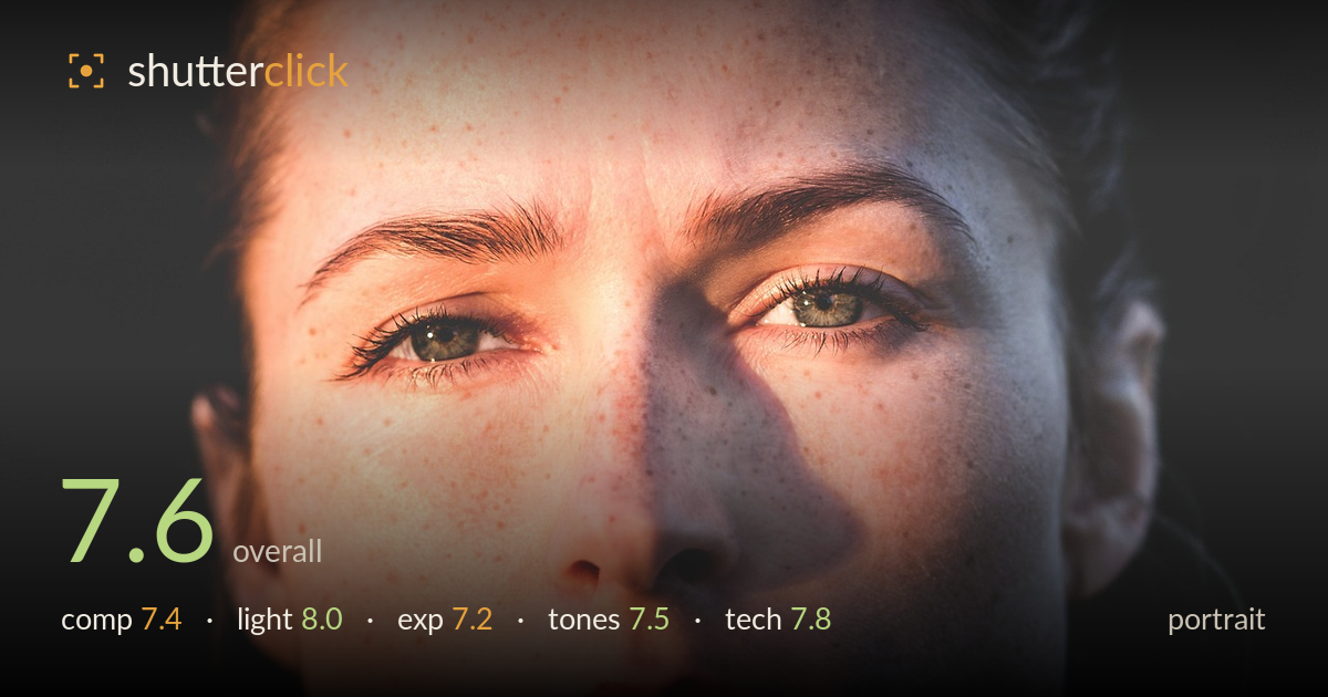 portrait photo critique card