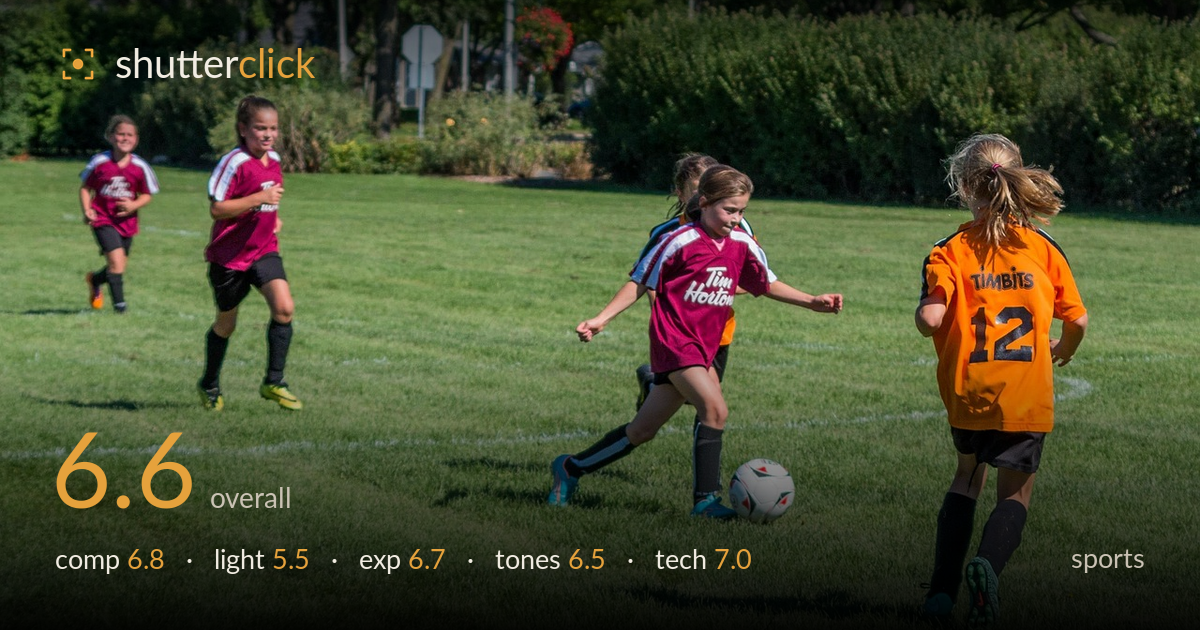 sports photo critique card