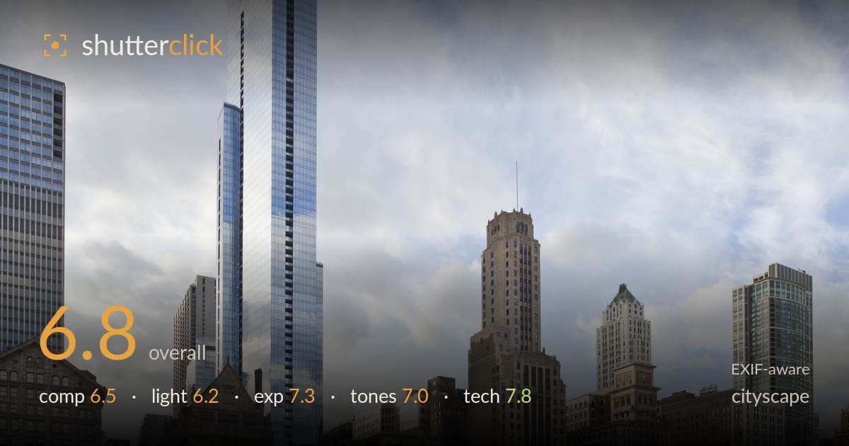 cityscape photo critique card