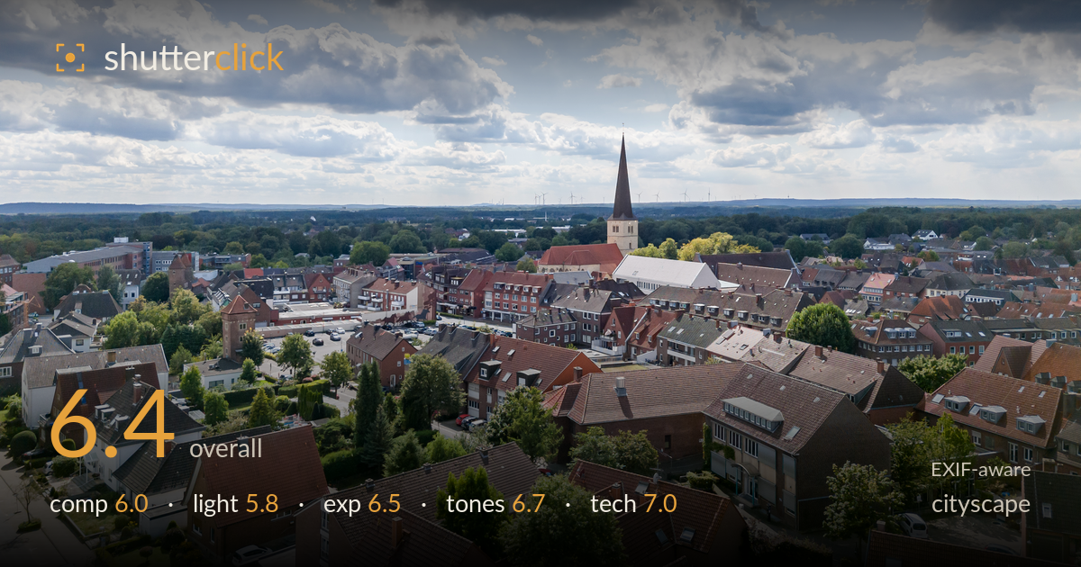 cityscape photo critique card