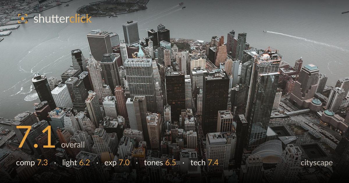 cityscape photo critique card