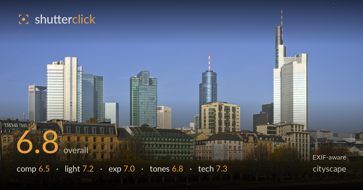 cityscape photo critique card