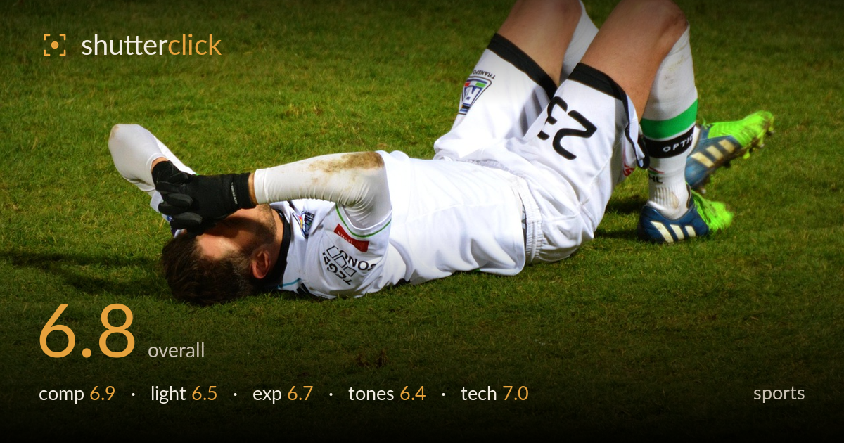 sports photo critique card
