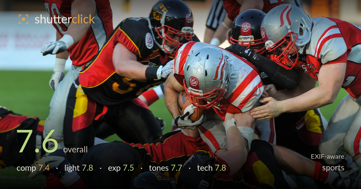 sports photo critique card