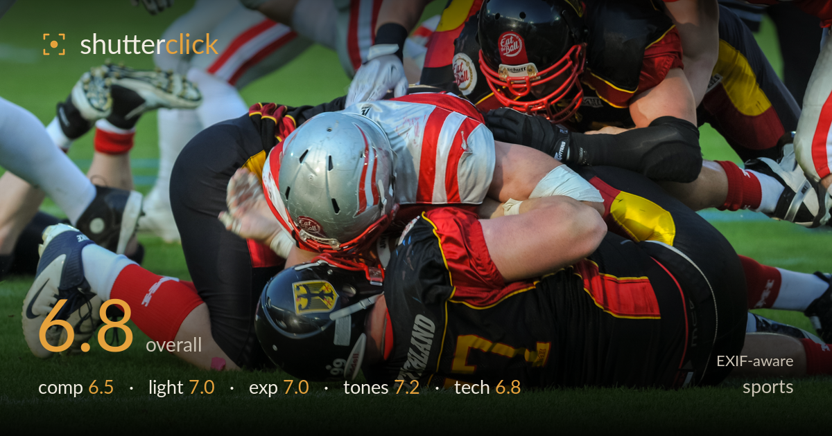 sports photo critique card