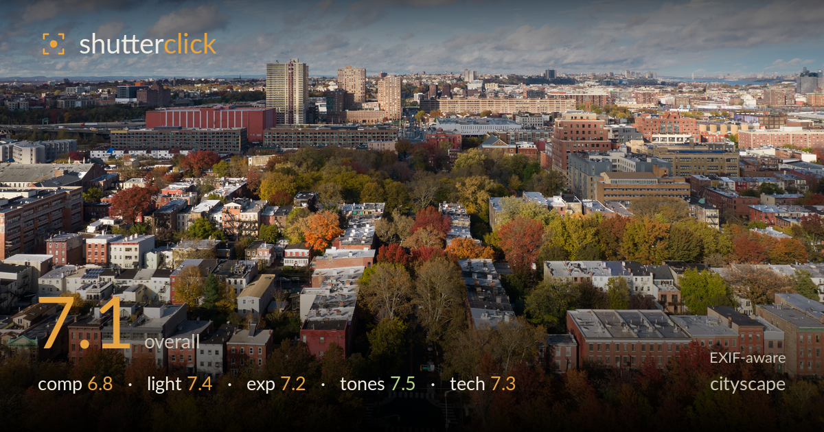 cityscape photo critique card