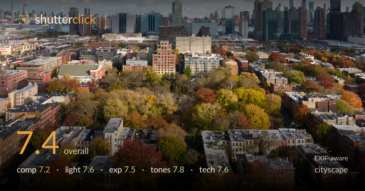 cityscape photo critique card