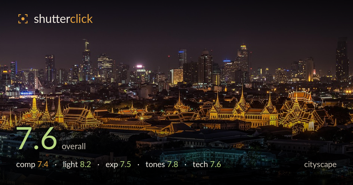 cityscape photo critique card