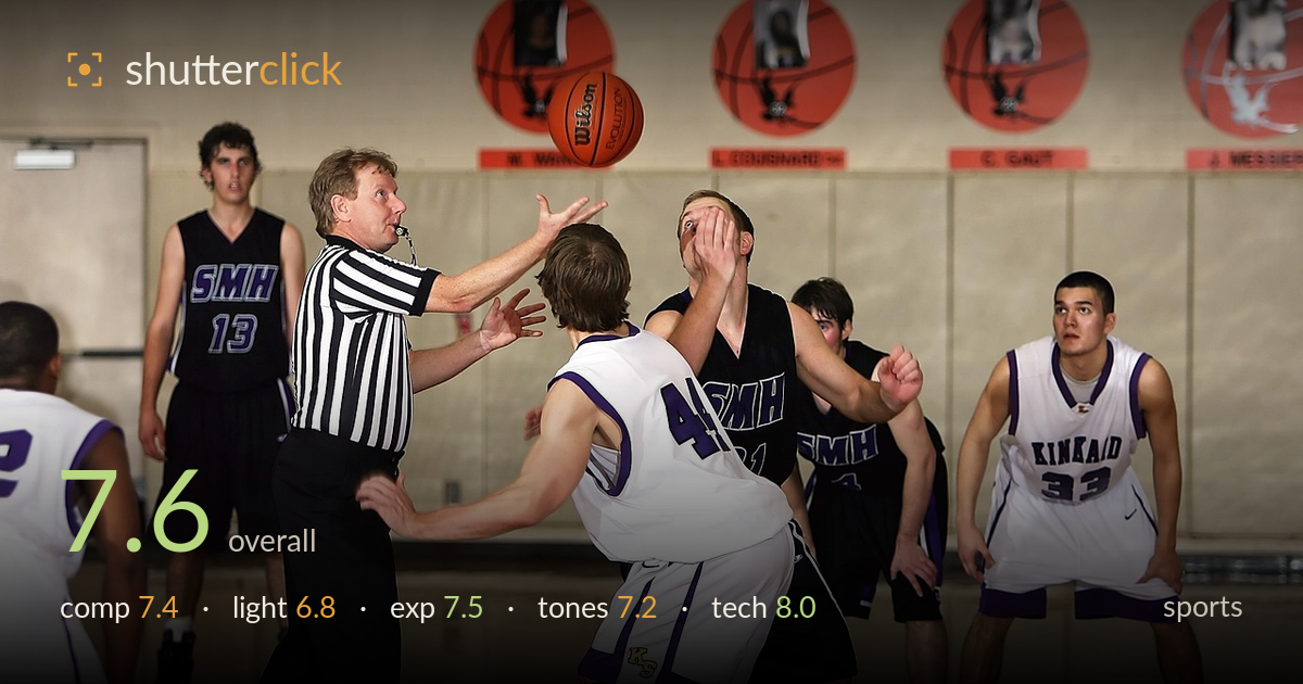 sports photo critique card
