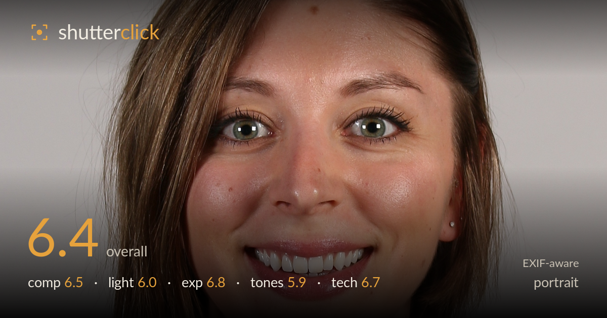 portrait photo critique card