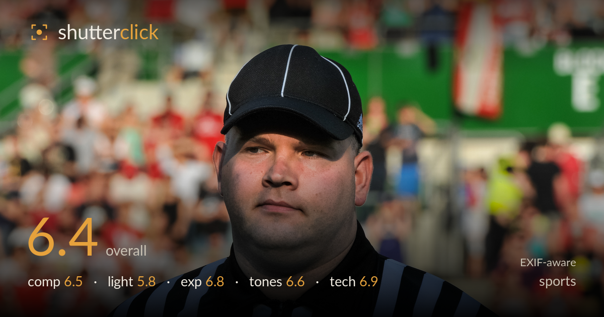 sports photo critique card