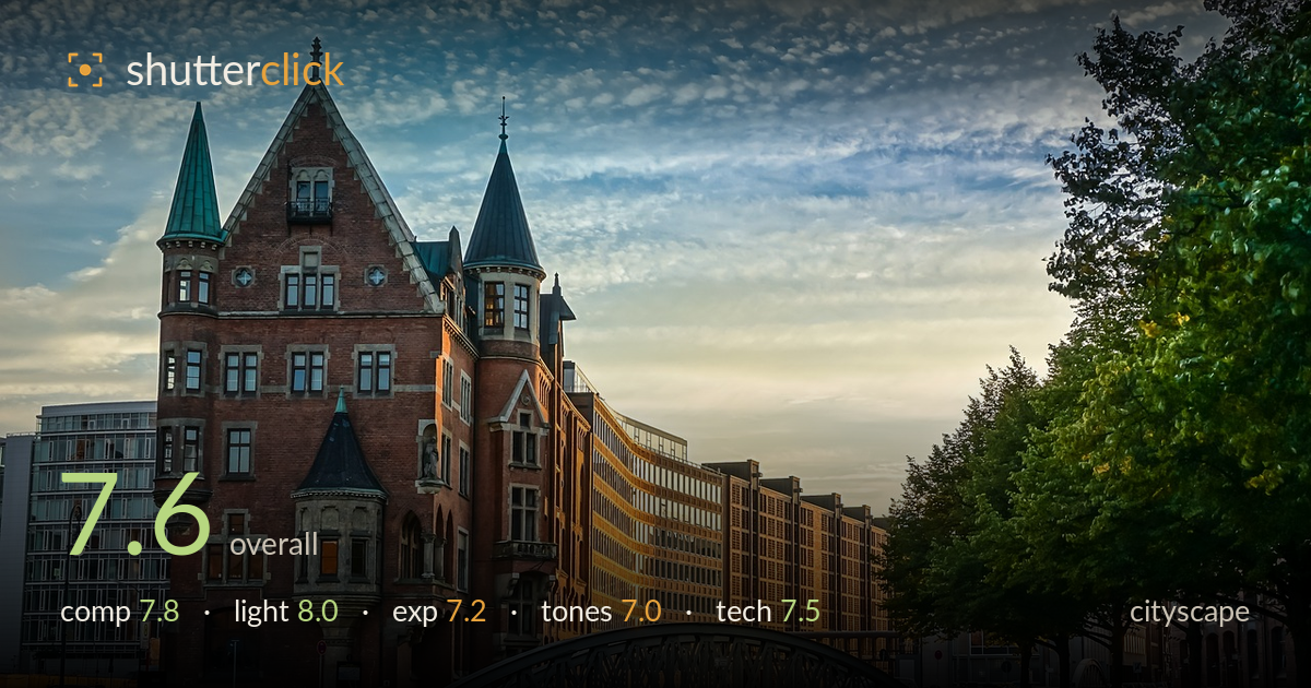 cityscape photo critique card